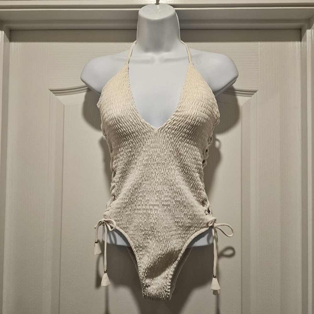 Victoria Secret Ensenada Smocked One Piece Medium